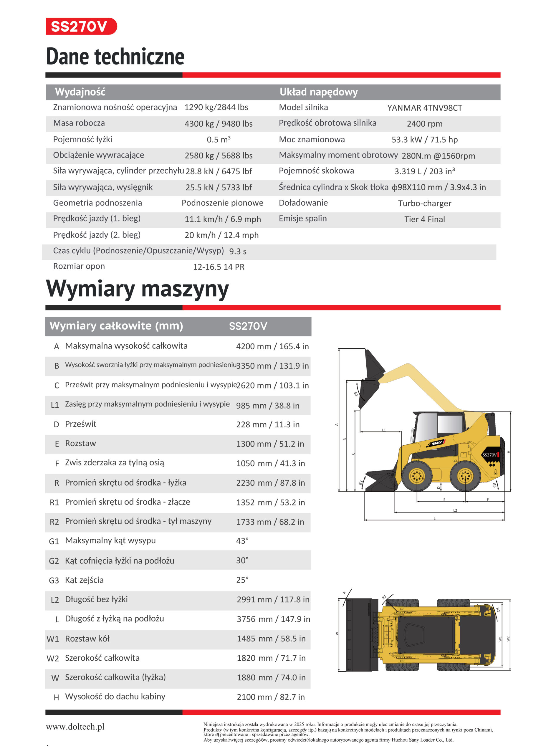 Sany Ss270v 8