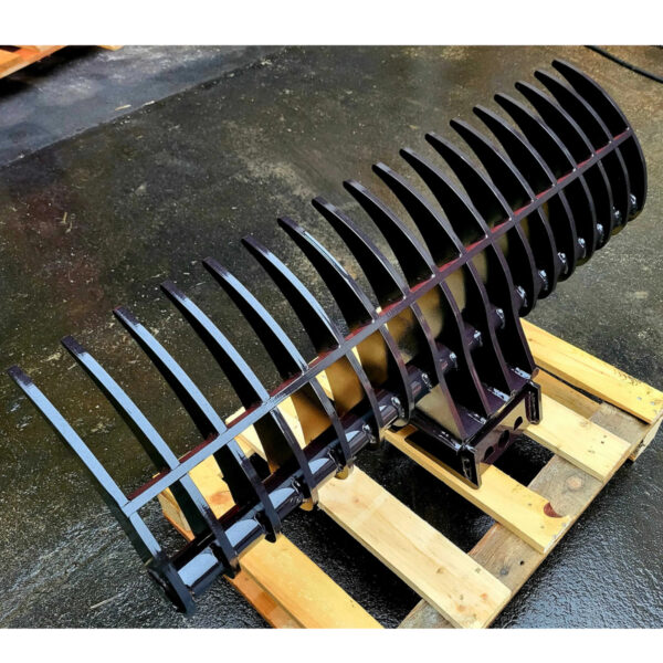 Grabie do minikoparki 1200mm z mocowaniem MS-01 na palecie