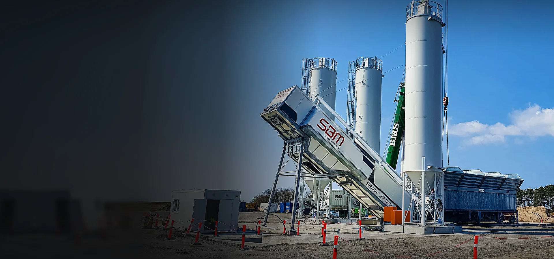 Mobilny węzeł betoniarski SBM Euromix 3300
