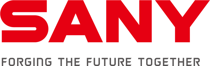 Logotyp SANY Forging the future together