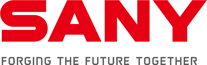 Logotyp SANY Forging the future together